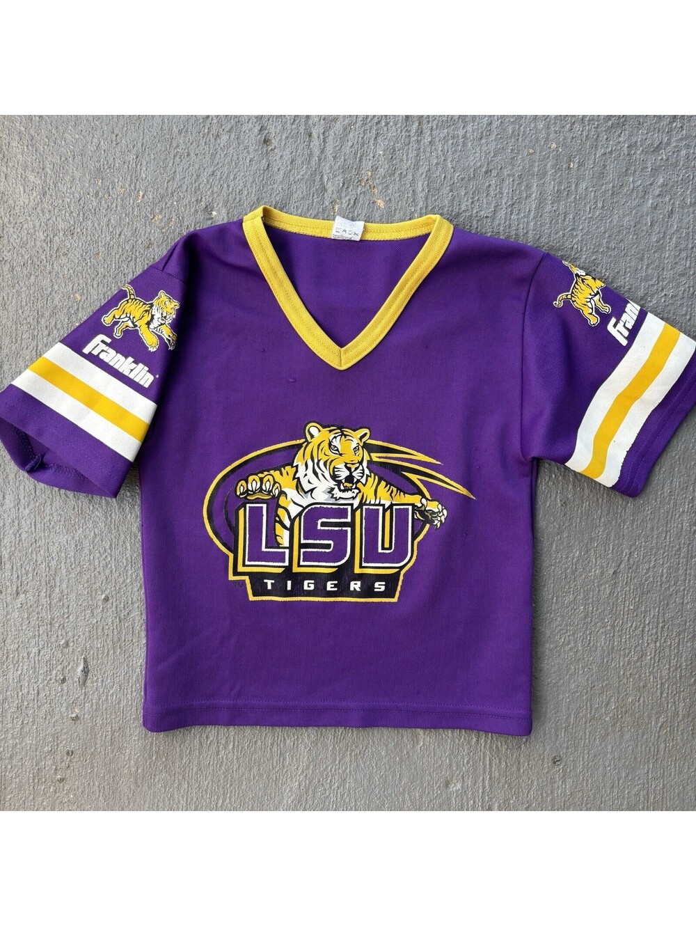 LSU University Tigers Jersey Franklin YOUTH small 4T
